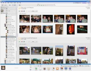 picasa screen of folders