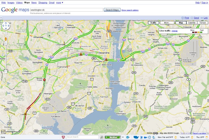 Washington area traffic