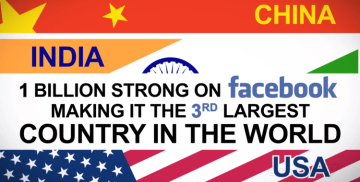 China, India, Facebook if it were a country