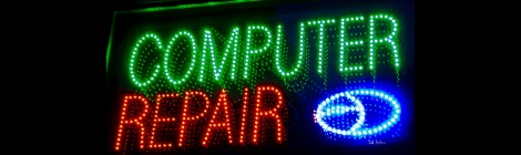 Computer Repair LED sign