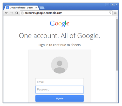 phishing site example