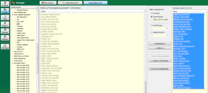Appeal Response Groups Full View