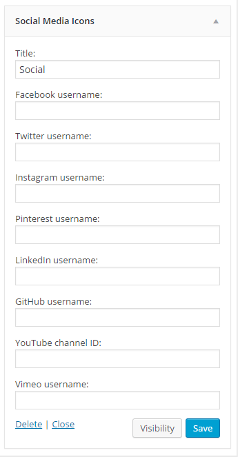 social media icon plug-in