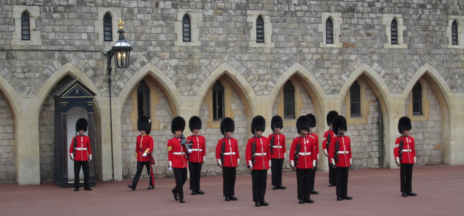 Changing of guard at Windsor castle